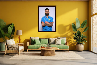 Virat Kohli Photo Frame, Poster Canvas  – Premium Cricket Memorabilia