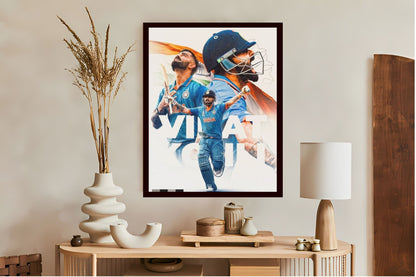 Virat Kohli Photo Frame, Poster Canvas  – Premium Cricket Memorabilia