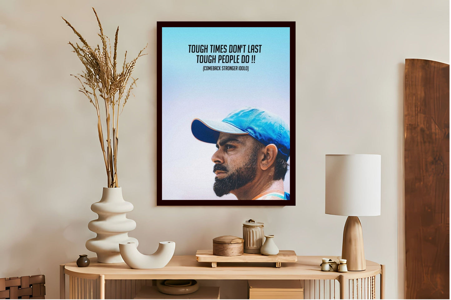Virat Kohli Photo Frame, Poster Canvas  – Premium Cricket Memorabilia