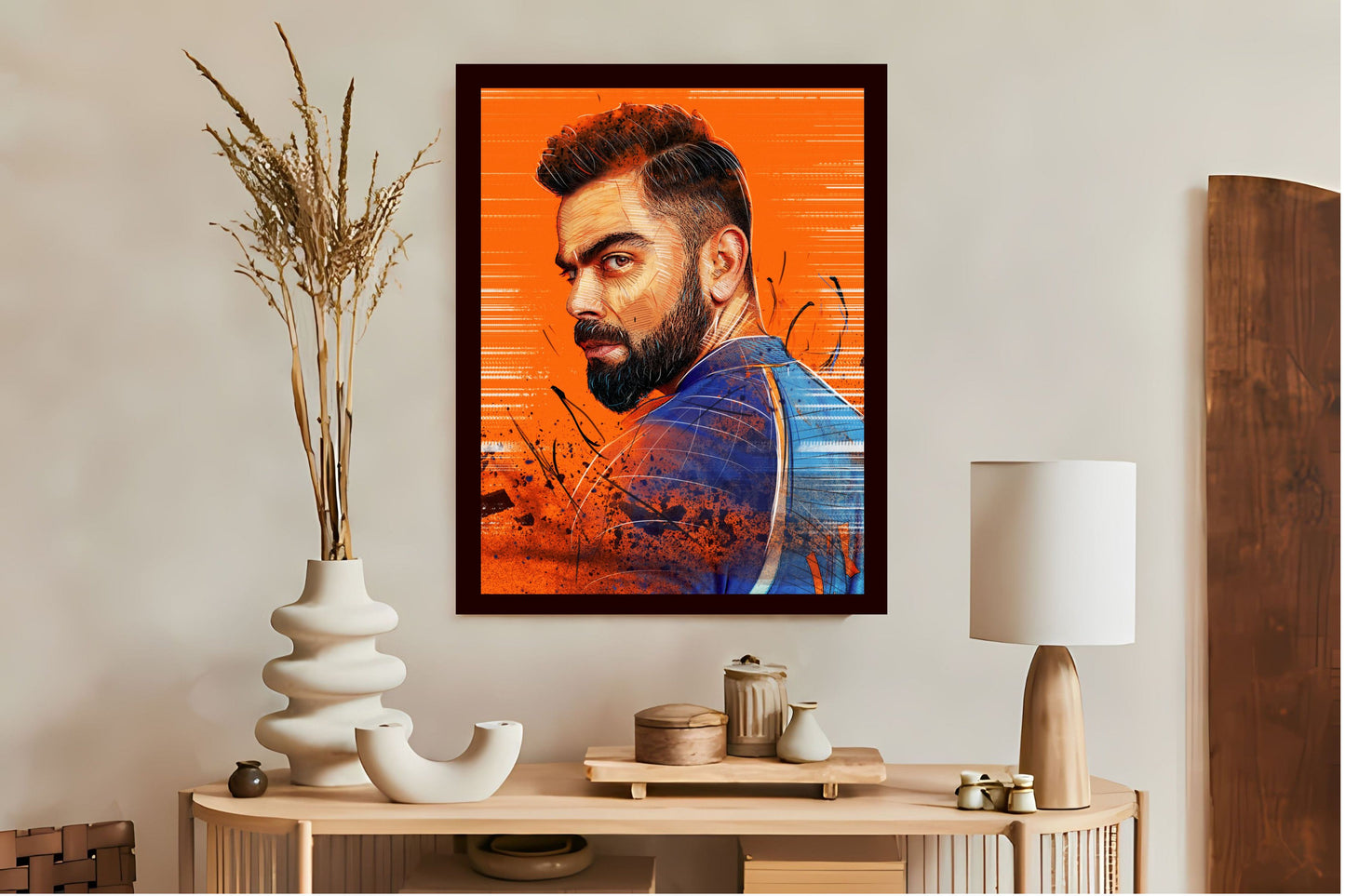 Virat Kohli Photo Frame, Poster Canvas  – Premium Cricket Memorabilia