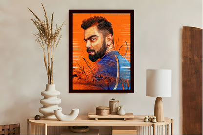 Virat Kohli Photo Frame, Poster Canvas  – Premium Cricket Memorabilia