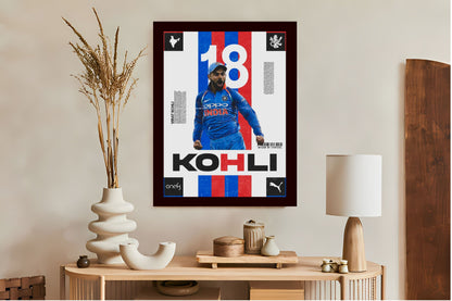 Virat Kohli Photo Frame, Poster Canvas  – Premium Cricket Memorabilia