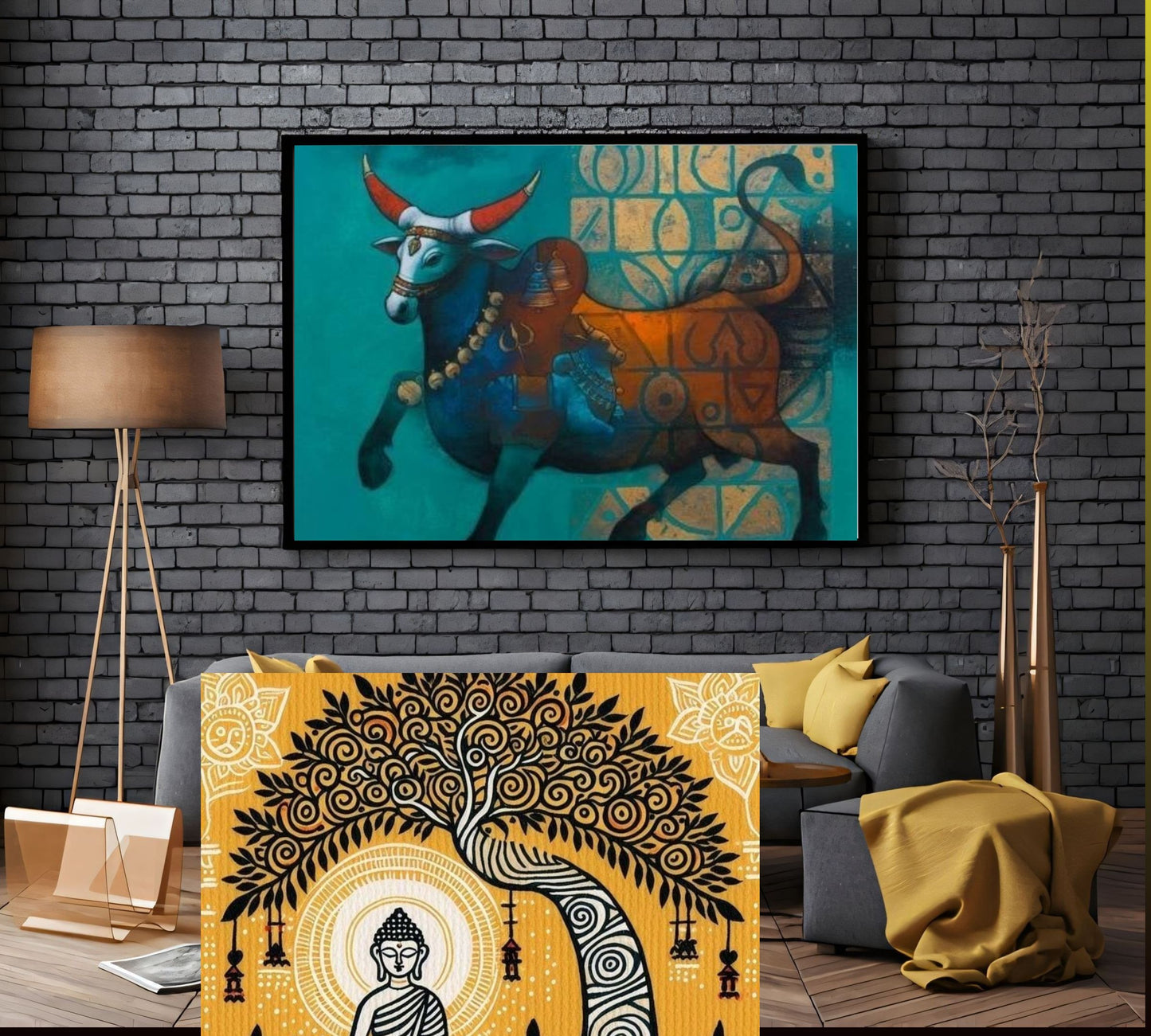 Elegant Canvas Wall Art for Living Room, Bedroom, Office - Modern Abstract Paintings - Framed Decorative Art