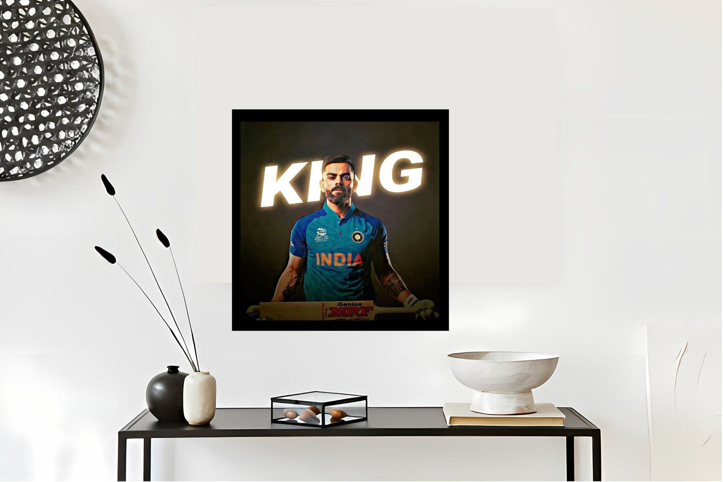 Virat Kohli Photo Frame, Poster Canvas  – Premium Cricket Memorabilia