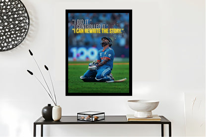 Virat Kohli Photo Frame, Poster Canvas  – Premium Cricket Memorabilia