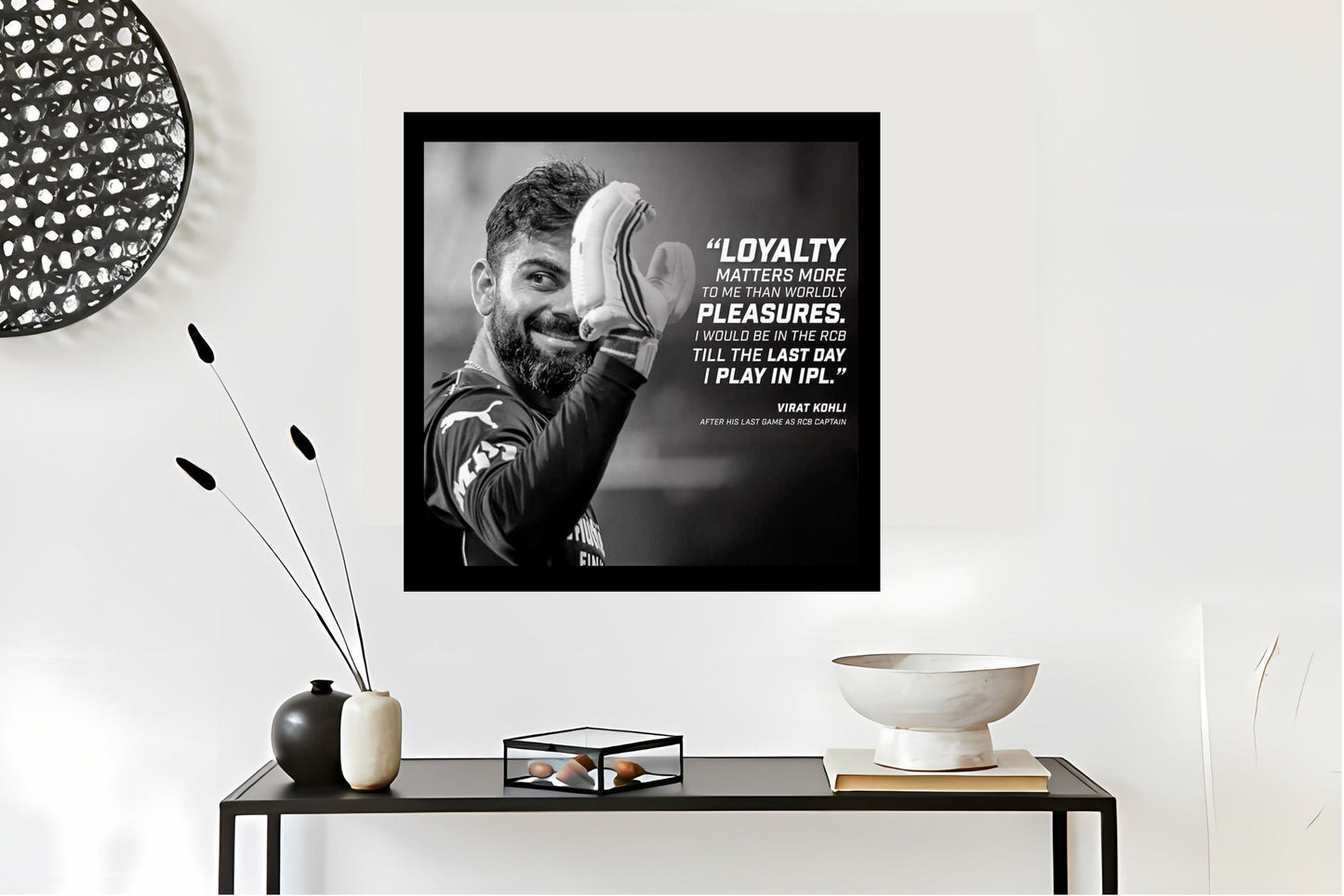 Virat Kohli Photo Frame, Poster Canvas  – Premium Cricket Memorabilia
