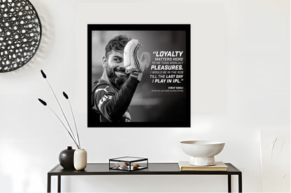Virat Kohli Photo Frame, Poster Canvas  – Premium Cricket Memorabilia