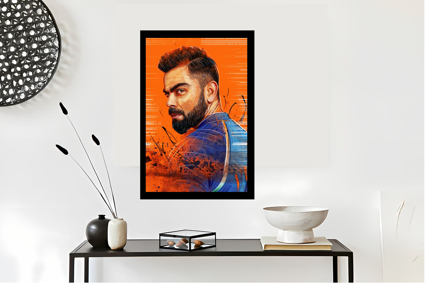 Virat Kohli Photo Frame, Poster Canvas  – Premium Cricket Memorabilia