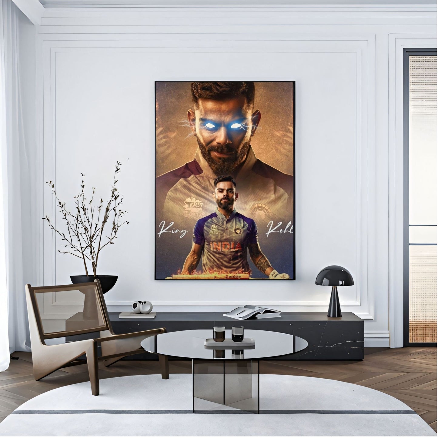 Virat Kohli Photo Frame, Poster Canvas  – Premium Cricket Memorabilia