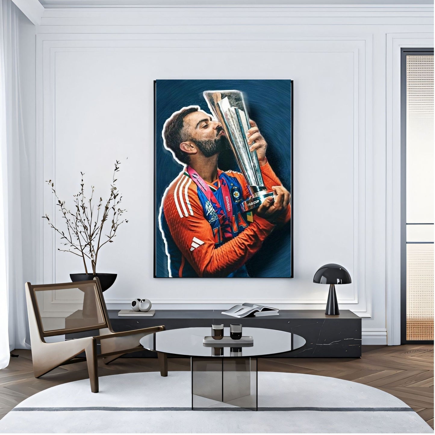 Virat Kohli Photo Frame, Poster Canvas  – Premium Cricket Memorabilia