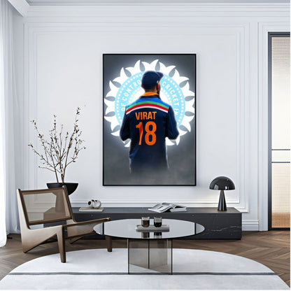 Virat Kohli Photo Frame, Poster Canvas  – Premium Cricket Memorabilia