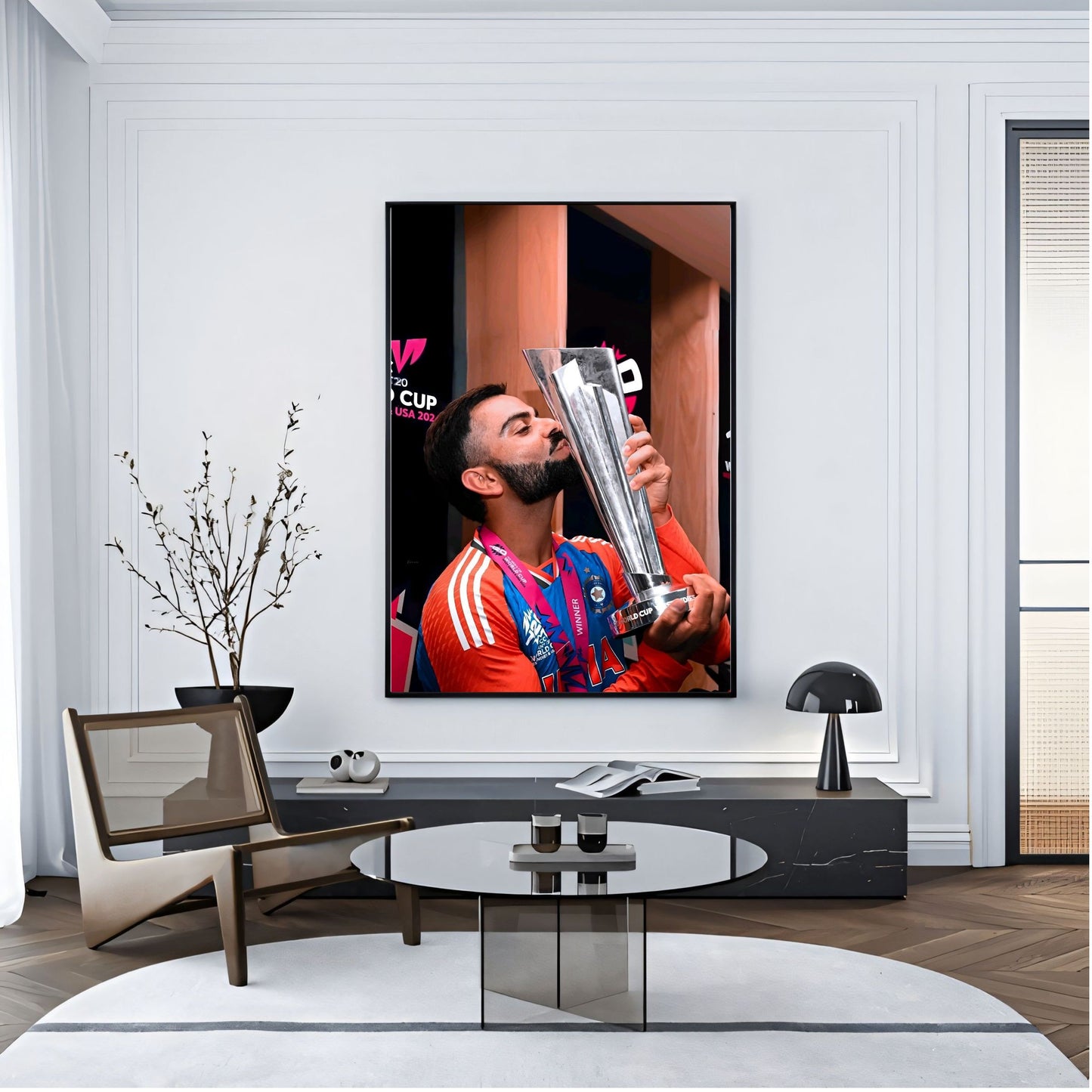 Virat Kohli Photo Frame, Poster Canvas  – Premium Cricket Memorabilia