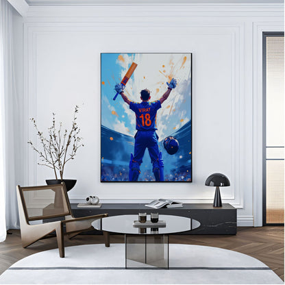 Virat Kohli Photo Frame, Poster Canvas  – Premium Cricket Memorabilia