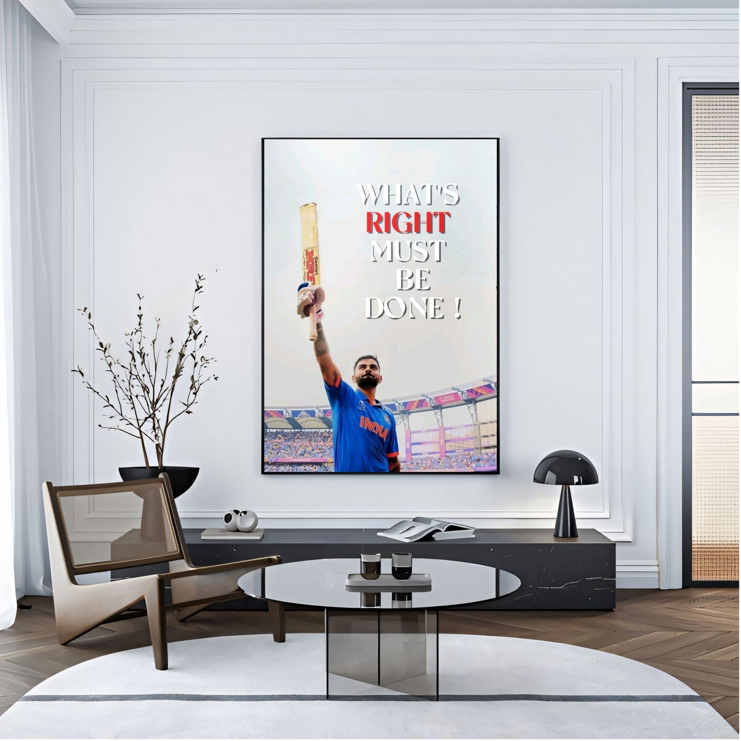 Virat Kohli Photo Frame, Poster Canvas  – Premium Cricket Memorabilia