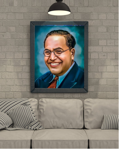 Dr. Babasaheb Ambedkar Photo Frame Wall Art with Frame