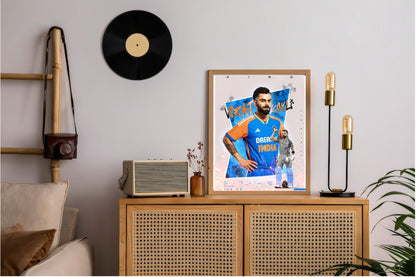 Virat Kohli Photo Frame, Poster Canvas  – Premium Cricket Memorabilia