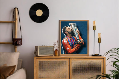 Virat Kohli Photo Frame, Poster Canvas  – Premium Cricket Memorabilia