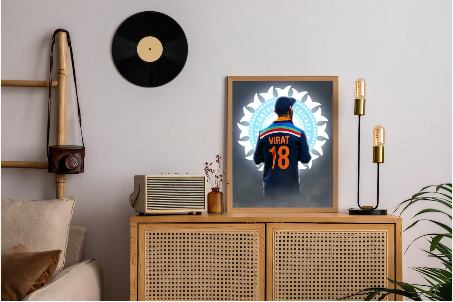 Virat Kohli Photo Frame, Poster Canvas  – Premium Cricket Memorabilia