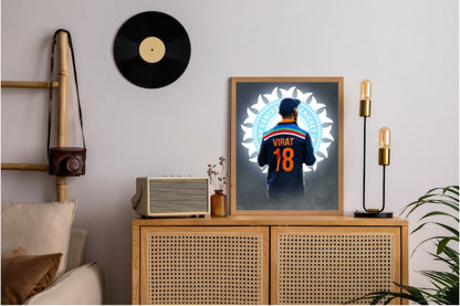 Virat Kohli Photo Frame, Poster Canvas  – Premium Cricket Memorabilia
