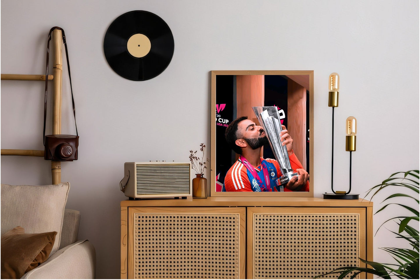Virat Kohli Photo Frame, Poster Canvas  – Premium Cricket Memorabilia