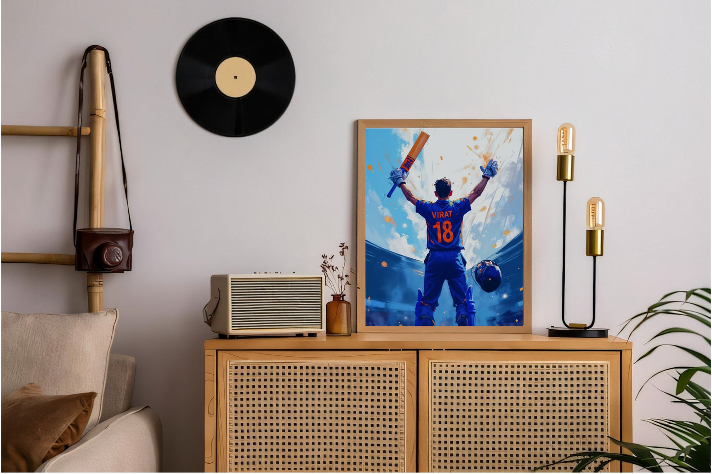Virat Kohli Photo Frame, Poster Canvas  – Premium Cricket Memorabilia