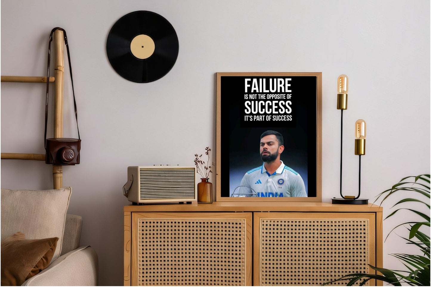 Virat Kohli Photo Frame, Poster Canvas  – Premium Cricket Memorabilia