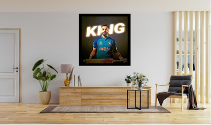 Virat Kohli Photo Frame, Poster Canvas  – Premium Cricket Memorabilia