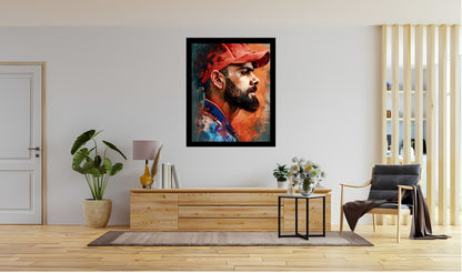Virat Kohli Photo Frame, Poster Canvas  – Premium Cricket Memorabilia