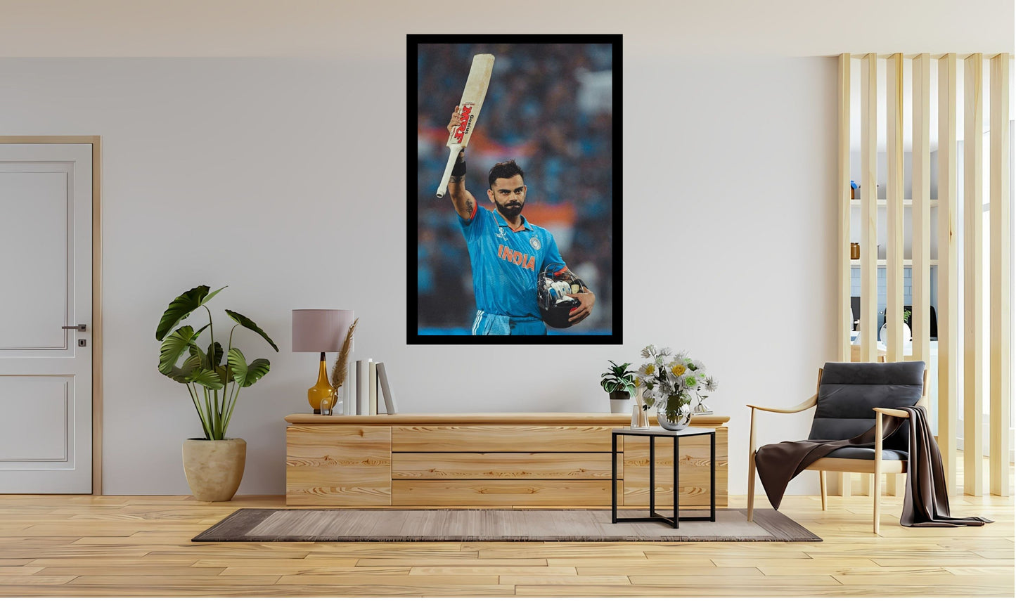 Virat Kohli Photo Frame, Poster Canvas  – Premium Cricket Memorabilia