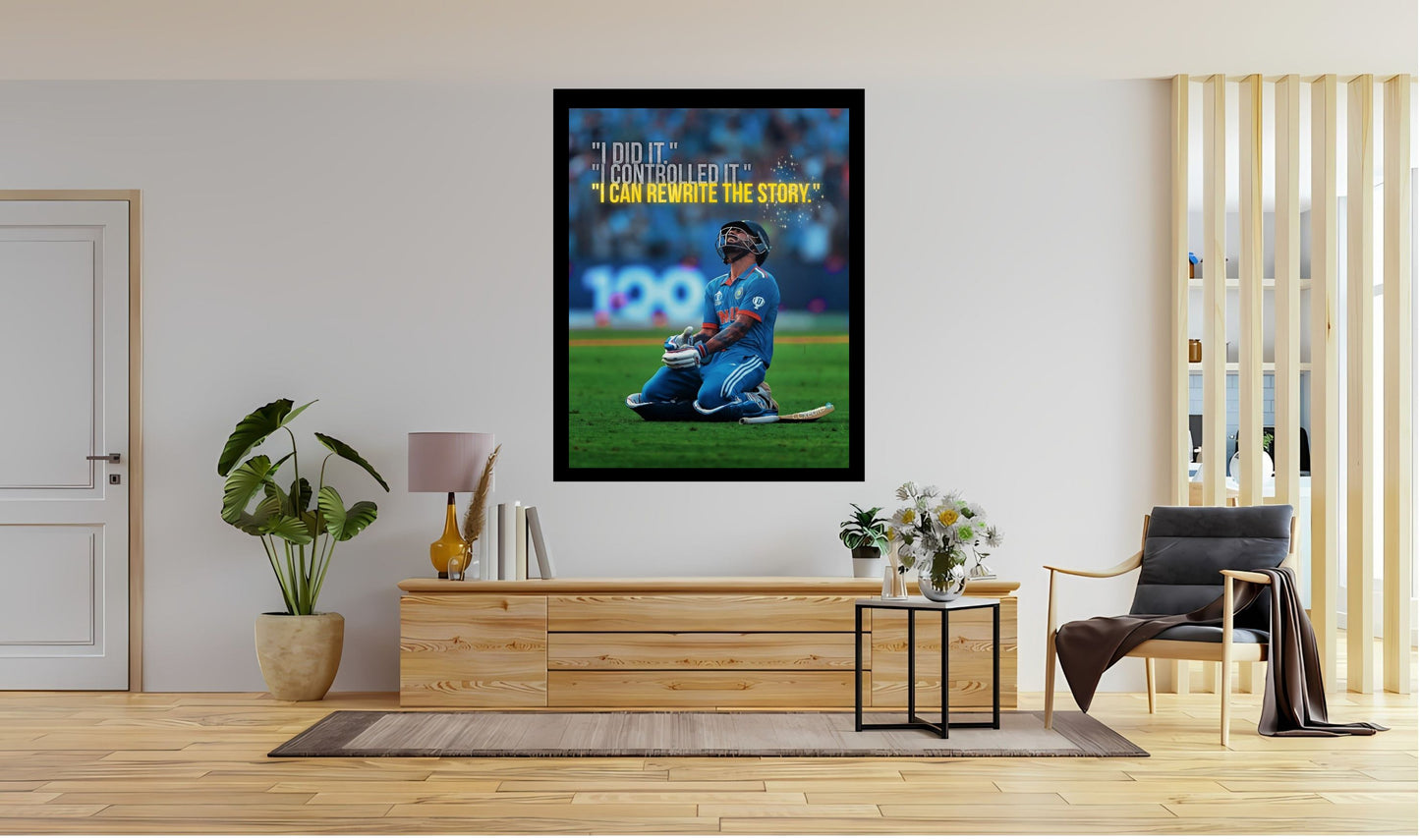 Virat Kohli Photo Frame, Poster Canvas  – Premium Cricket Memorabilia