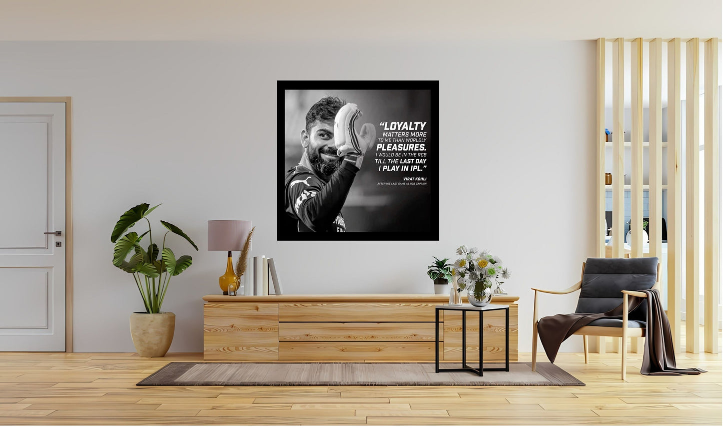 Virat Kohli Photo Frame, Poster Canvas  – Premium Cricket Memorabilia