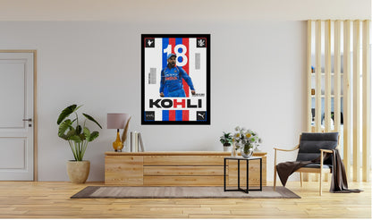 Virat Kohli Photo Frame, Poster Canvas  – Premium Cricket Memorabilia