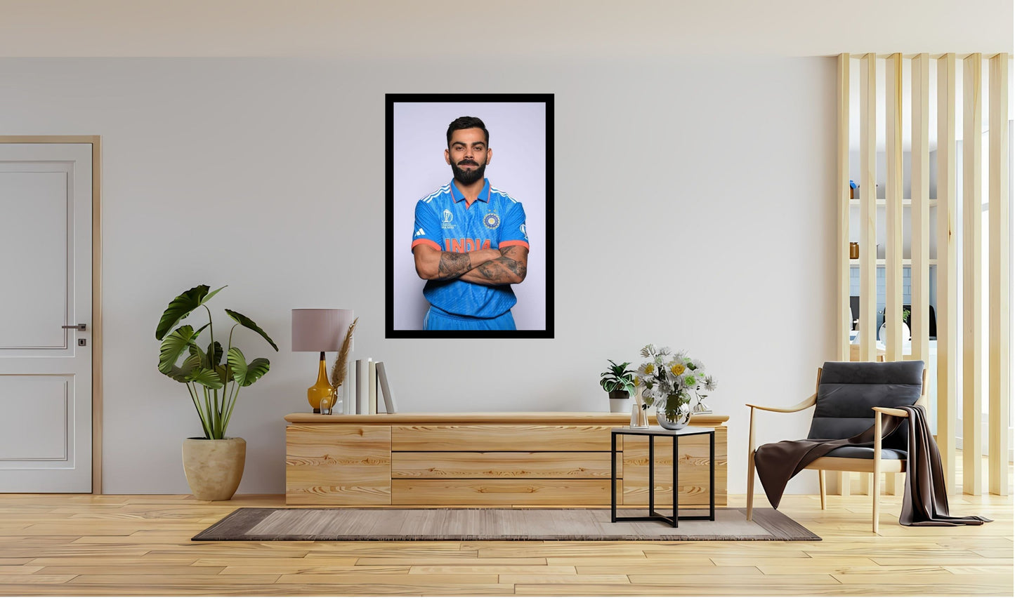 Virat Kohli Photo Frame, Poster Canvas  – Premium Cricket Memorabilia