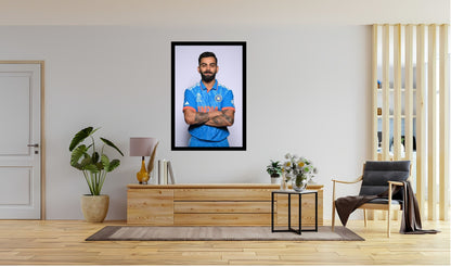 Virat Kohli Photo Frame, Poster Canvas  – Premium Cricket Memorabilia