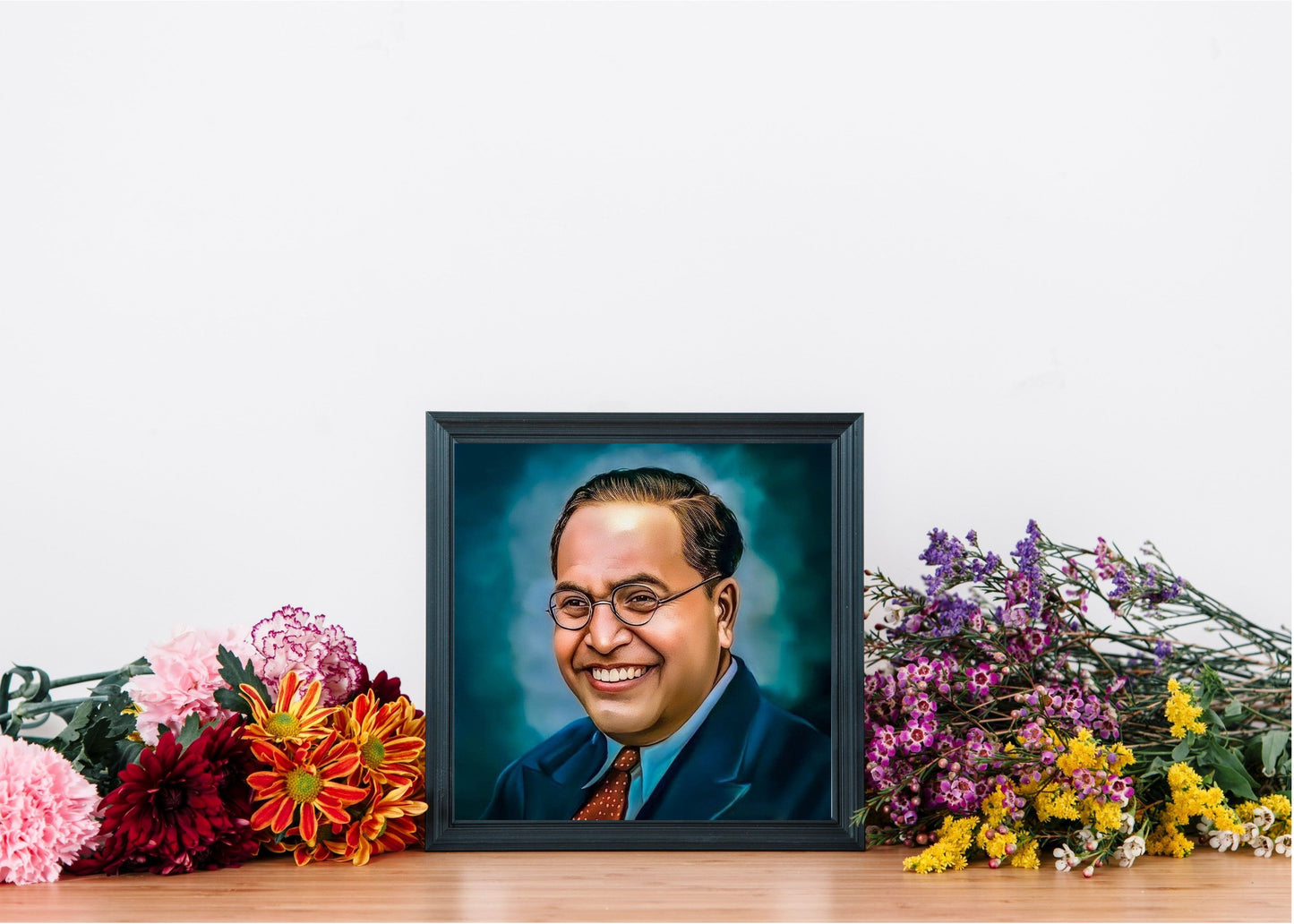 Dr. Babasaheb Ambedkar Photo Frame Wall Art with Frame