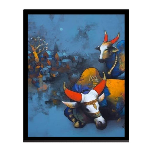 Elegant Canvas Wall Art for Living Room, Bedroom, Office - Modern Abstract Paintings - Framed Decorative Art