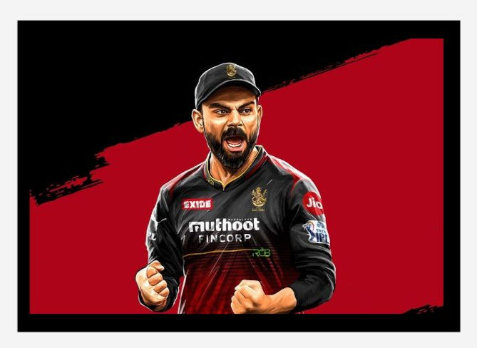 Virat Kohli Photo Frame, Poster Canvas  – Premium Cricket Memorabilia