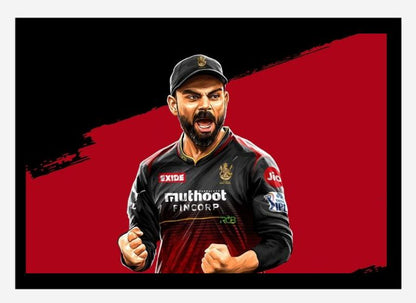 Virat Kohli Photo Frame, Poster Canvas  – Premium Cricket Memorabilia