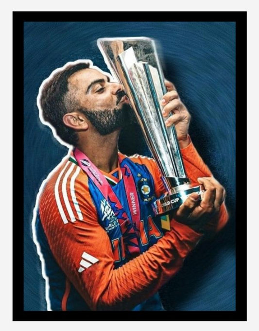 Virat Kohli Photo Frame, Poster Canvas  – Premium Cricket Memorabilia