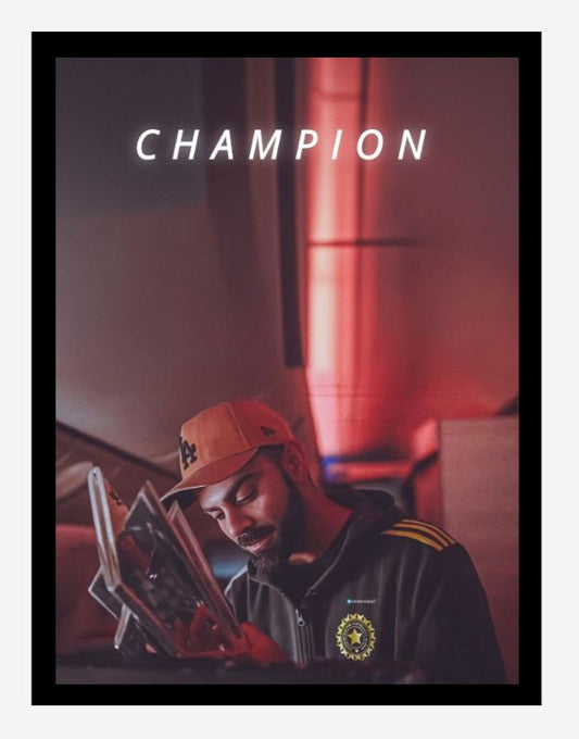 Virat Kohli Photo Frame, Poster Canvas  – Premium Cricket Memorabilia