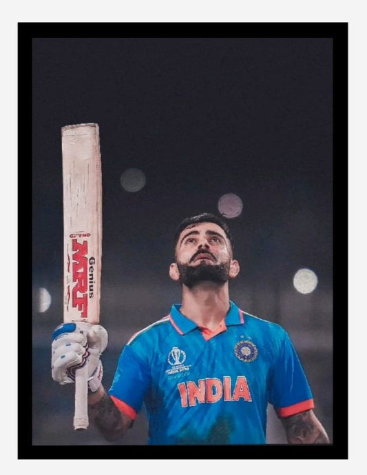 Virat Kohli Photo Frame, Poster Canvas  – Premium Cricket Memorabilia