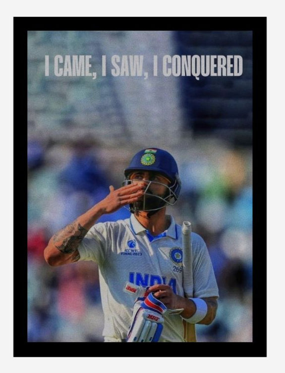 Virat Kohli Photo Frame, Poster Canvas  – Premium Cricket Memorabilia