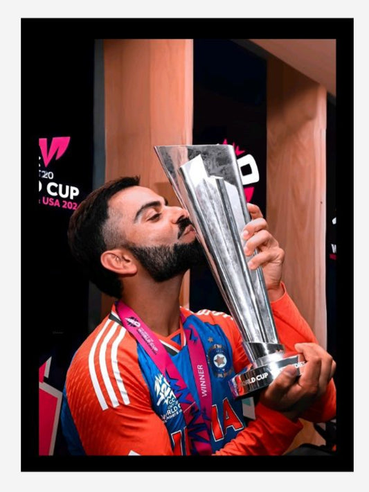 Virat Kohli Photo Frame, Poster Canvas  – Premium Cricket Memorabilia