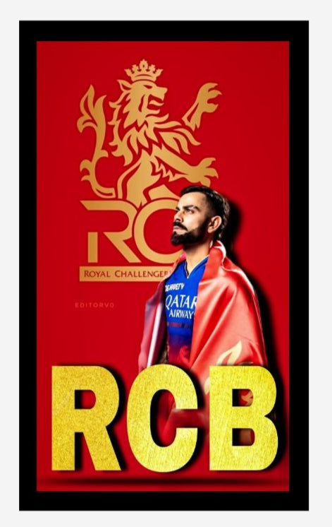 Virat Kohli Photo Frame, Poster Canvas  – Premium Cricket Memorabilia