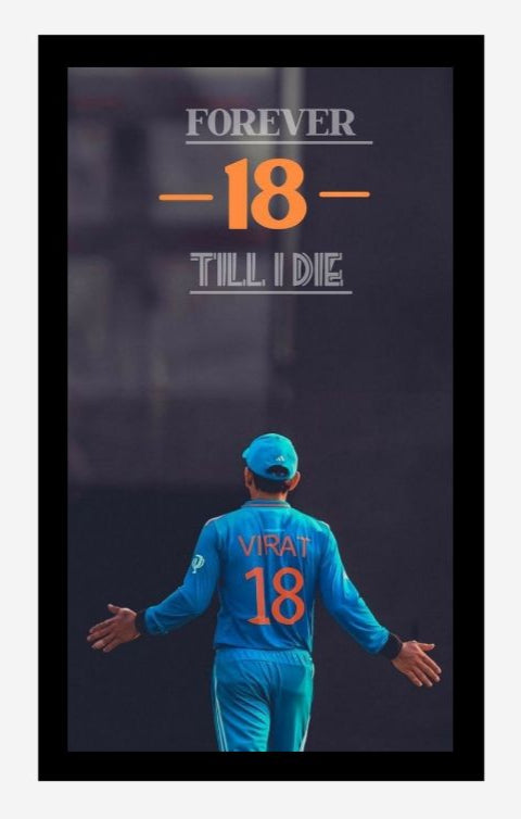 Virat Kohli Photo Frame, Poster Canvas  – Premium Cricket Memorabilia
