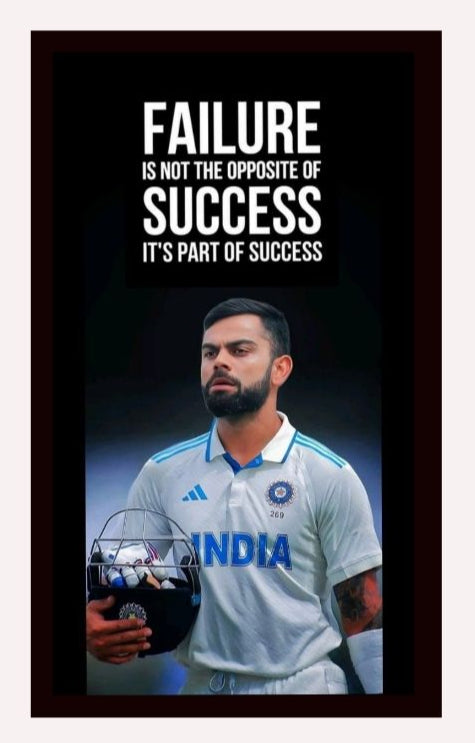Virat Kohli Photo Frame, Poster Canvas  – Premium Cricket Memorabilia