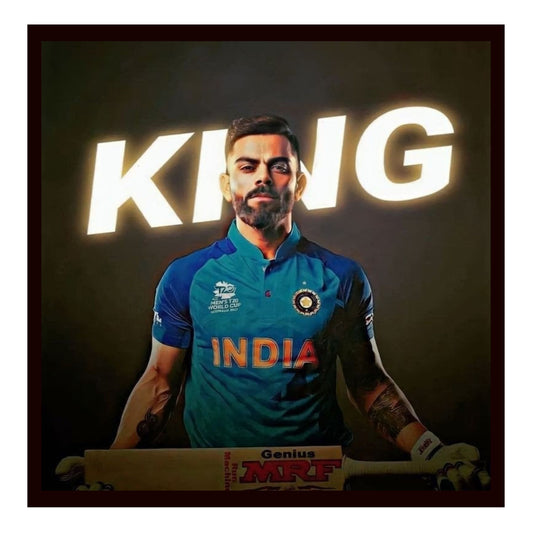 Virat Kohli Photo Frame, Poster Canvas  – Premium Cricket Memorabilia