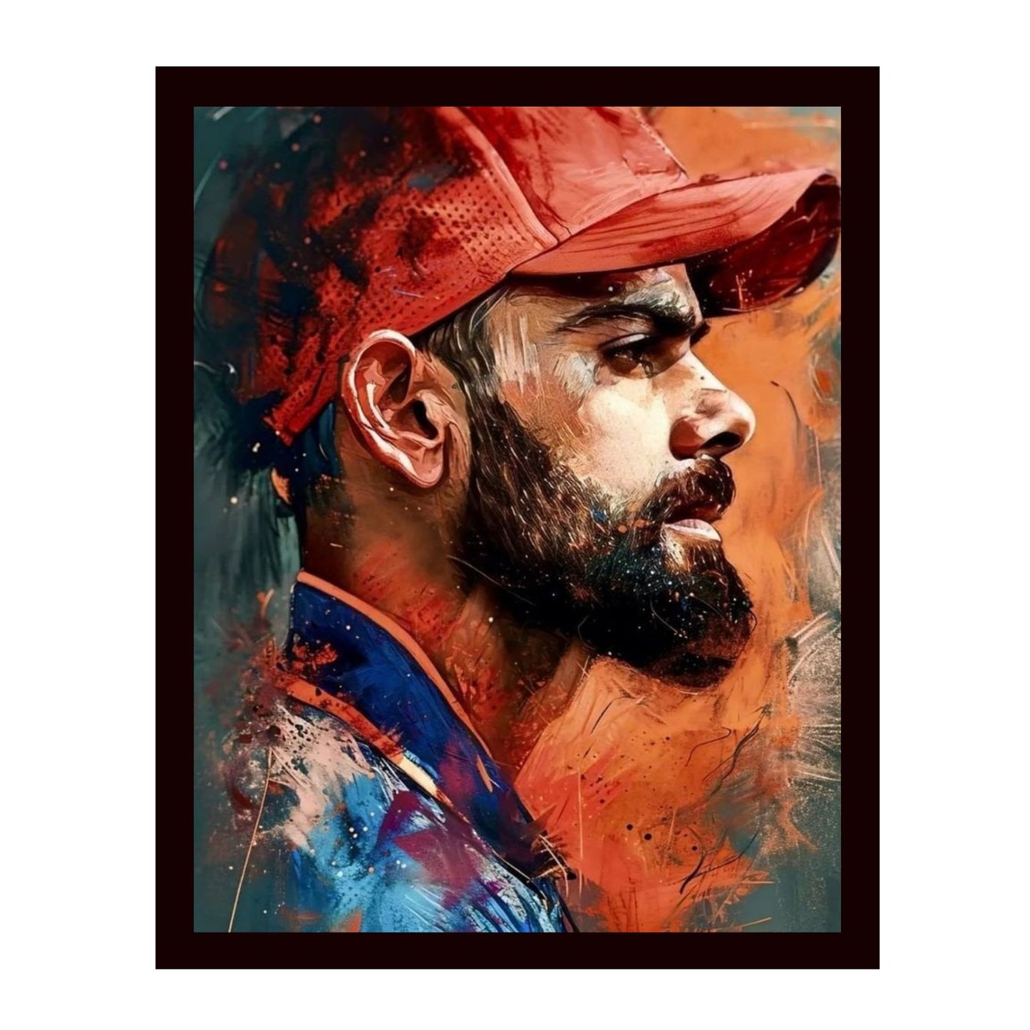 Virat Kohli Photo Frame, Poster Canvas  – Premium Cricket Memorabilia