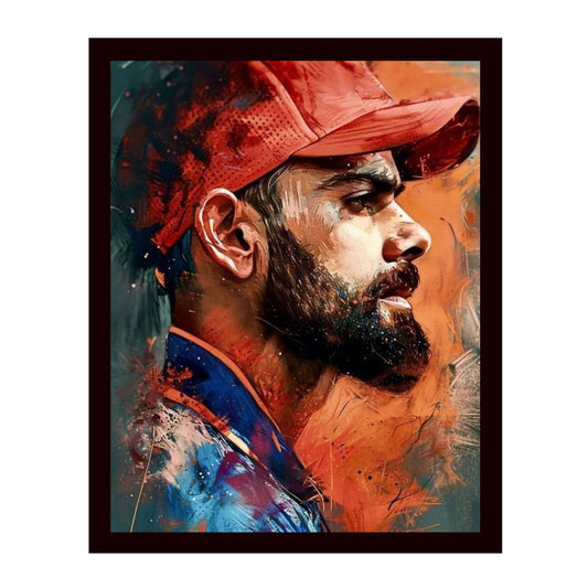 Virat Kohli Photo Frame, Poster Canvas  – Premium Cricket Memorabilia