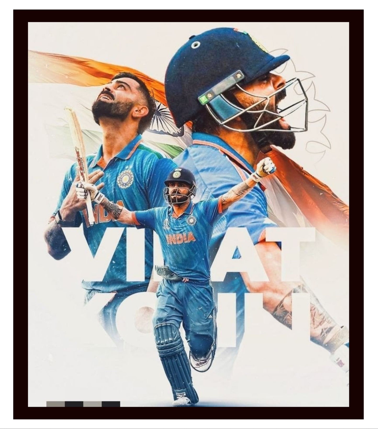 Virat Kohli Photo Frame, Poster Canvas  – Premium Cricket Memorabilia